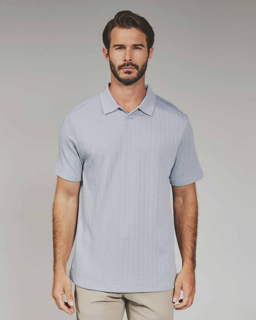 7Diamonds Zayne Sweater Polo / Dusty Blue