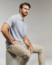 Load image into Gallery viewer, 7Diamonds Zayne Sweater Polo / Dusty Blue
