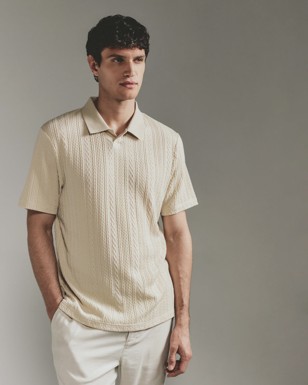 7Diamonds Zayne Sweater Polo / Taupe