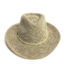 Load image into Gallery viewer, Cowboy brim cotton blend hat with rope
