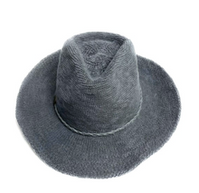 Load image into Gallery viewer, Cowboy brim cotton blend hat with rope
