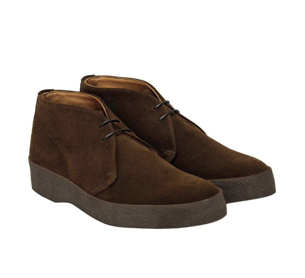 Sanders Hi Top Suede Ankle Boots