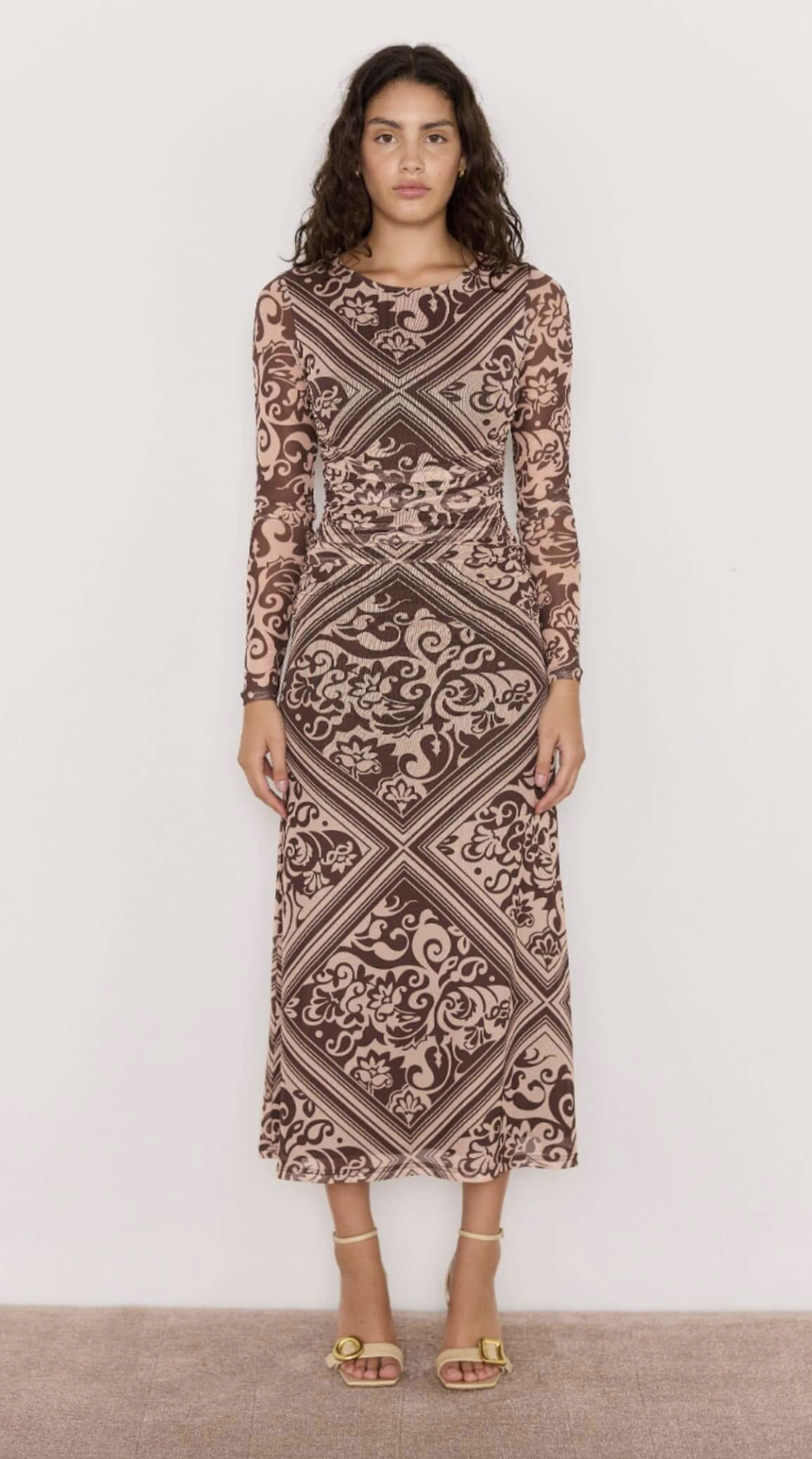 MINKPINK Lumi Mesh Midi Dress