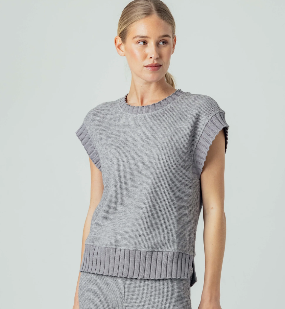 Sundays Thermal Maeve Top / Pewter