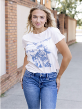 Load image into Gallery viewer, All Us Mouthy Women Boy Tee / Peach
