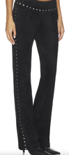 Load image into Gallery viewer, Amanda Uprichard Black Suede Regency Pants
