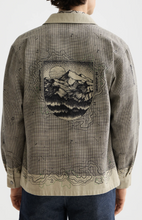 Load image into Gallery viewer, Scotch &amp; Soda Map Graphic Snap-Up Overshirt
