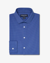 Load image into Gallery viewer, Mizzen + Main Leeward LS Dress Shirt / Cobalt Jared Grid
