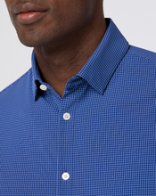 Load image into Gallery viewer, Mizzen + Main Leeward LS Dress Shirt / Cobalt Jared Grid

