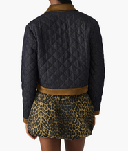 Load image into Gallery viewer, Steve Madden Agatha Quilted Denim Jacket / Dark Indigo
