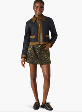 Load image into Gallery viewer, Steve Madden Agatha Quilted Denim Jacket / Dark Indigo
