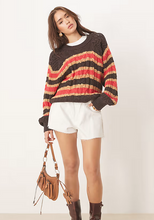 Load image into Gallery viewer, Free People Frankie Cable Striped Pullover

