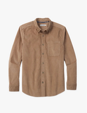Load image into Gallery viewer, Fair Harbor Wilder Stretch Courduroy LS Shirt / Oak
