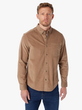 Load image into Gallery viewer, Fair Harbor Wilder Stretch Courduroy LS Shirt / Oak
