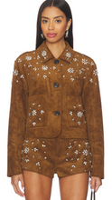 Load image into Gallery viewer, Blank NYC Cropped Faux Suede Embellished Blazer
