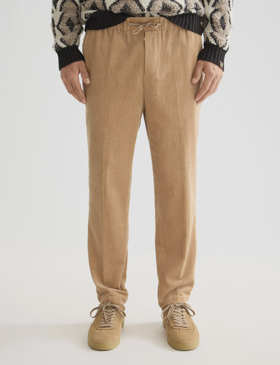 Scotch & Soda Fave - Cotton Corduroy Loose Tapered Jogging / Tannin