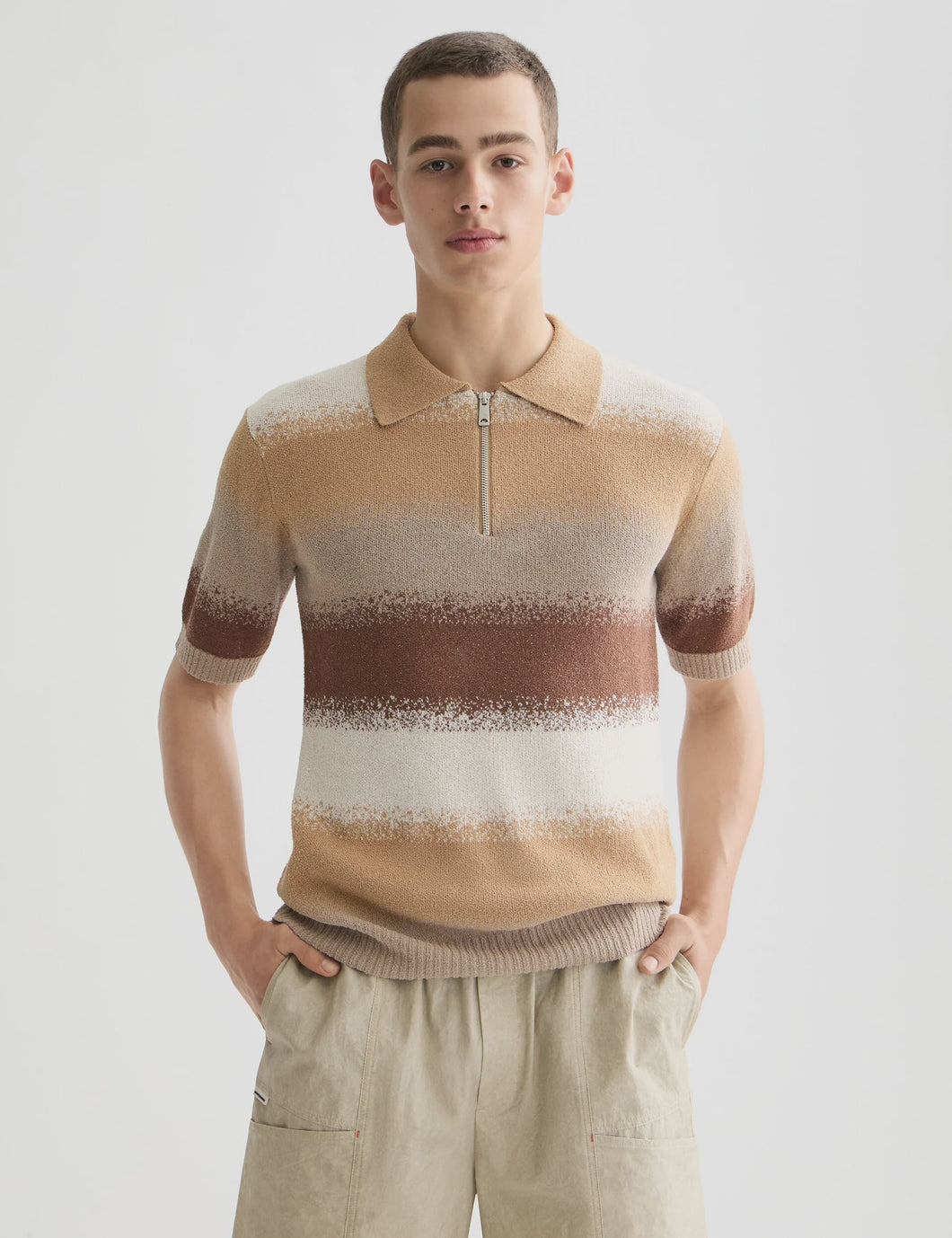 SCOTCH&SODA Knitted Degrade Polo