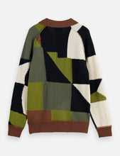 Load image into Gallery viewer, Scotch &amp; Soda Patch Work LS Polo / Zigzag Micro Multi AOP
