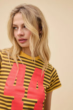 Load image into Gallery viewer, Daydreamer 44 Striped Vintage Tee / Yellow Gold
