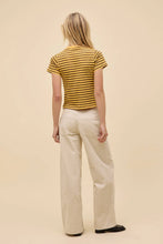 Load image into Gallery viewer, Daydreamer 44 Striped Vintage Tee / Yellow Gold
