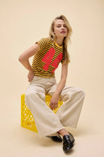 Load image into Gallery viewer, Daydreamer 44 Striped Vintage Tee / Yellow Gold
