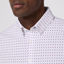 Load image into Gallery viewer, Mizzen+Main Leeward LS Dress Shirt / Eggplant Hatch Mark

