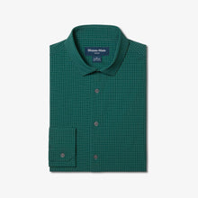 Load image into Gallery viewer, Mizzen + Main Leeward No Tuck Long Sleeve Dress Shirt / Dark Sea Noah Tattersall
