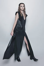 Load image into Gallery viewer, Article X Leather V Maxi Dress
