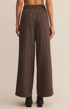 Load image into Gallery viewer, Z Supply Alma Pinstripe Wide Leg / Chocolate Cherry
