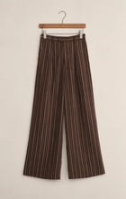 Load image into Gallery viewer, Z Supply Alma Pinstripe Wide Leg / Chocolate Cherry
