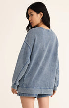 Load image into Gallery viewer, Z Supply Knit Denim Modern Weekender / Medium Indigo
