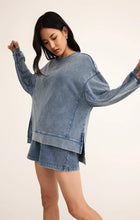 Load image into Gallery viewer, Z Supply Knit Denim Modern Weekender / Medium Indigo
