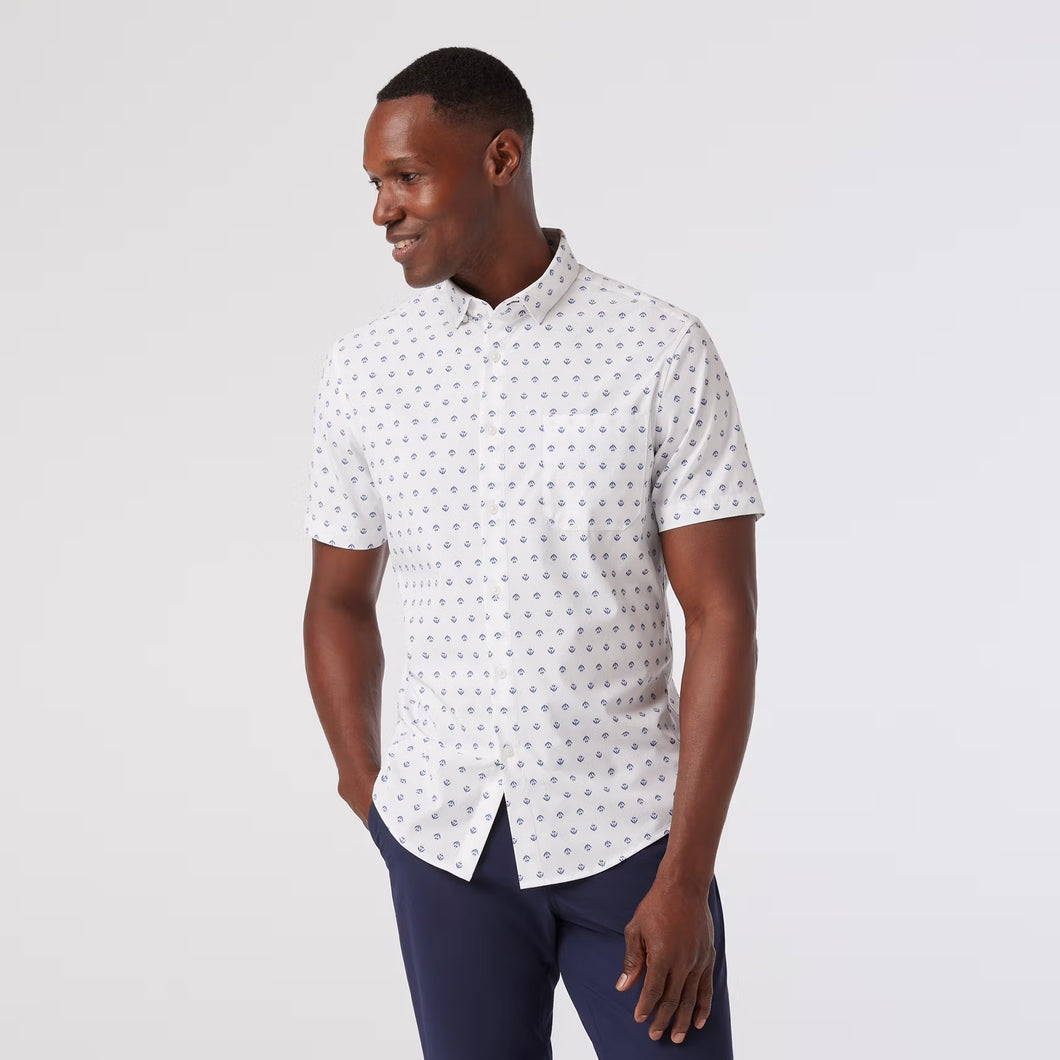 Mizzen+Main Leeward SS Dress Shirt / Carolina Floral Geo