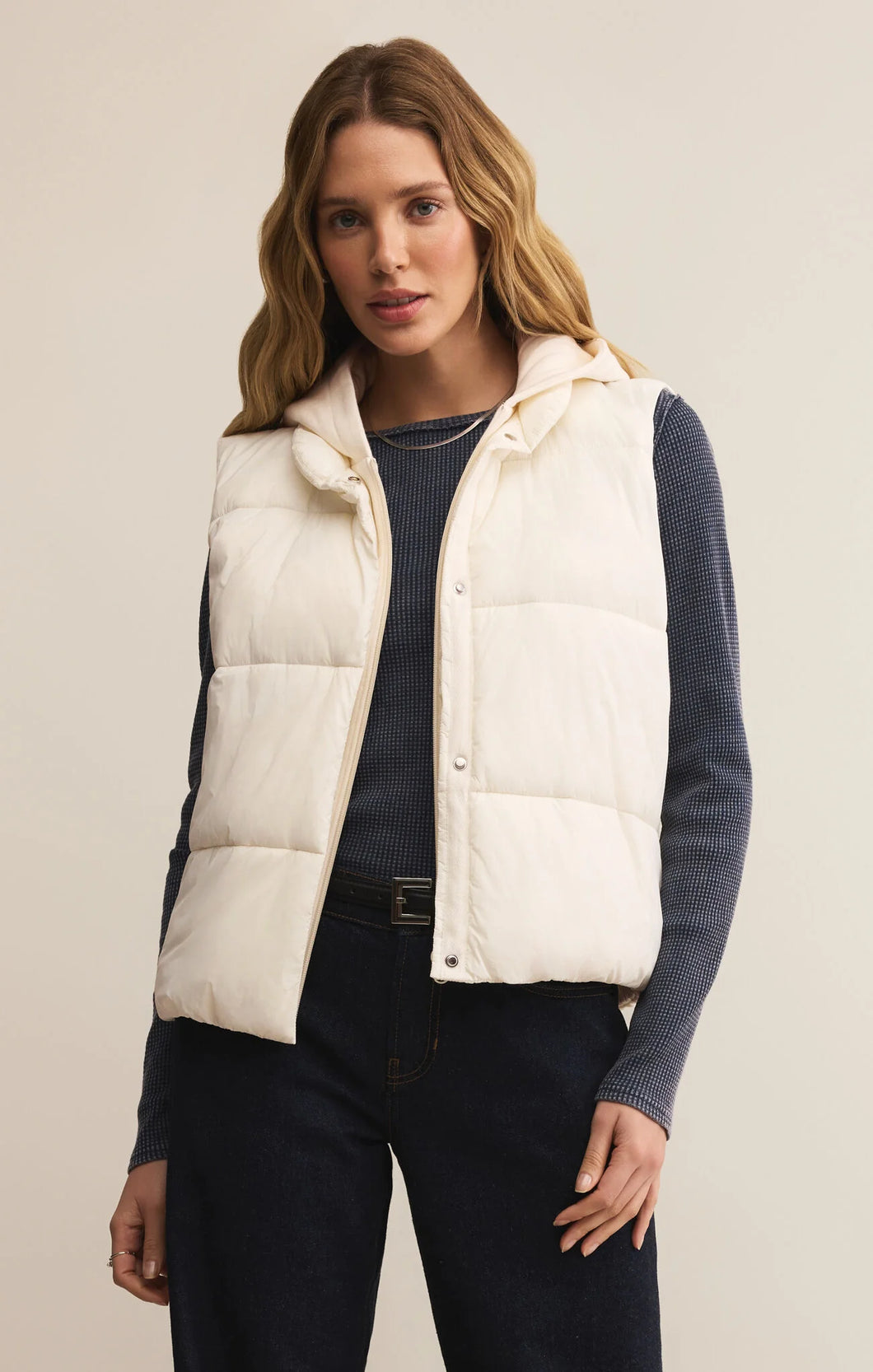 Z Supply Essential Puffer Vest / Cloud