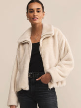 Load image into Gallery viewer, Z Supply Amethyst Faux Fur Jacket / Crystal
