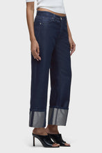 Load image into Gallery viewer, Hudson Rose High Rise Wide Leg Cuffed Ankle Jean
