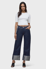 Load image into Gallery viewer, Hudson Rose High Rise Wide Leg Cuffed Ankle Jean
