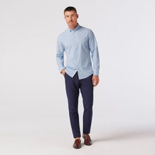 Load image into Gallery viewer, Mizzen + Main Leeward No Tuck LS / Light Blue Adam Plaid
