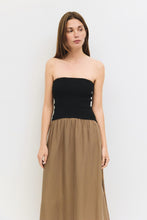 Load image into Gallery viewer, Mod Ref Strapless Two Toned Maxi Dress
