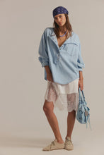 Load image into Gallery viewer, Free People Denim Dreaming Pullover
