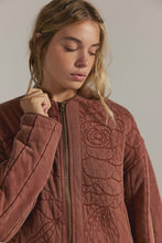 Load image into Gallery viewer, Free People Rose Zip-Up Bomber Jacket
