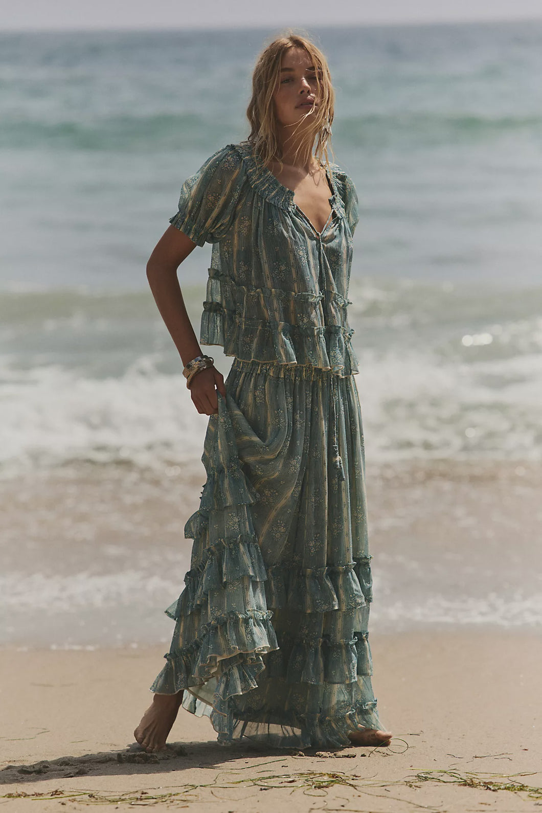 Free People Morning Mist Maxi Set