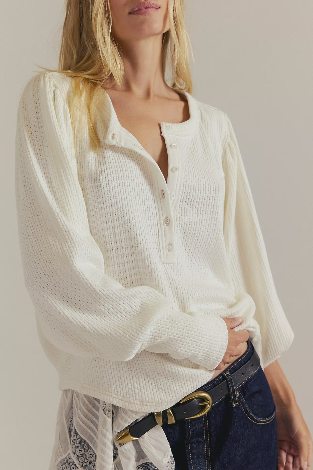 Free People Quinn Knit Top