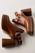 Load image into Gallery viewer, Free People Hybrid Harness Boots / Chestnut Leather
