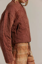 Load image into Gallery viewer, Free People Rose Zip-Up Bomber Jacket
