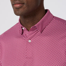 Load image into Gallery viewer, Mizzen + Main Halyard SS Polo / Mulberry Dash Repeat

