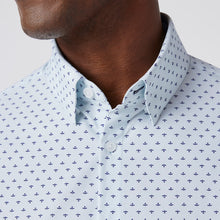 Load image into Gallery viewer, Mizzen + Main Leeward LS Dress Shirt / Sky Dotted Leaf
