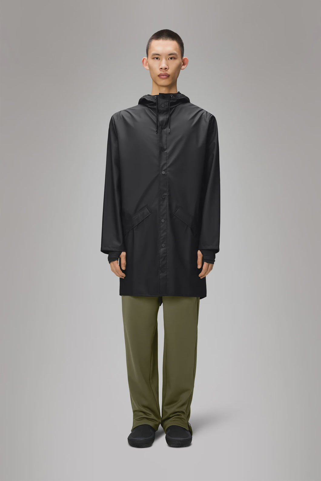 Rains Long Jacket W3 / Black