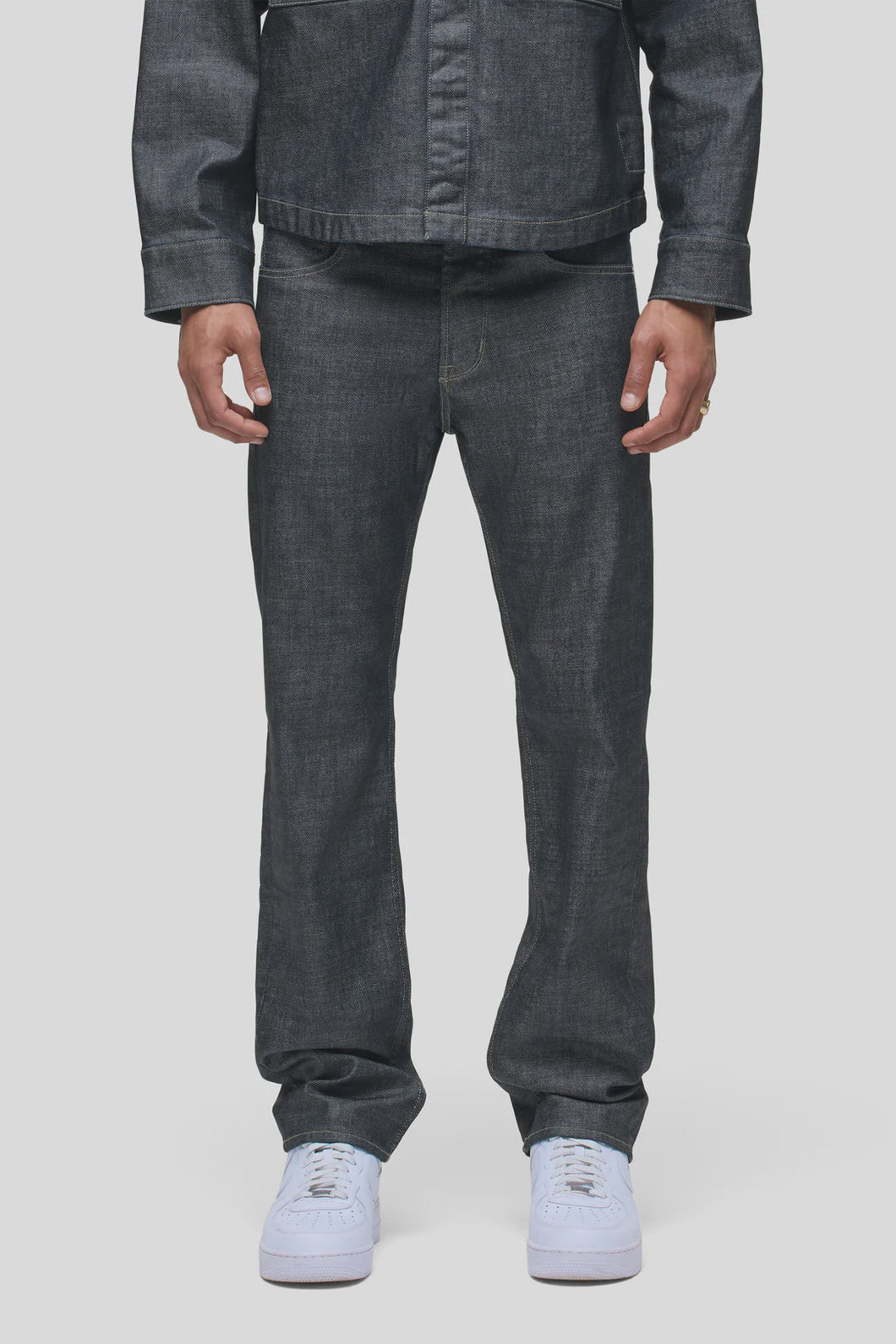 Hudson Wes Classic Straight Leg Pant / Coated Gunmetal
