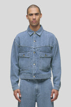 Load image into Gallery viewer, Hudson Trucker Jacket / Jacquard Indigo
